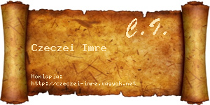 Czeczei Imre névjegykártya